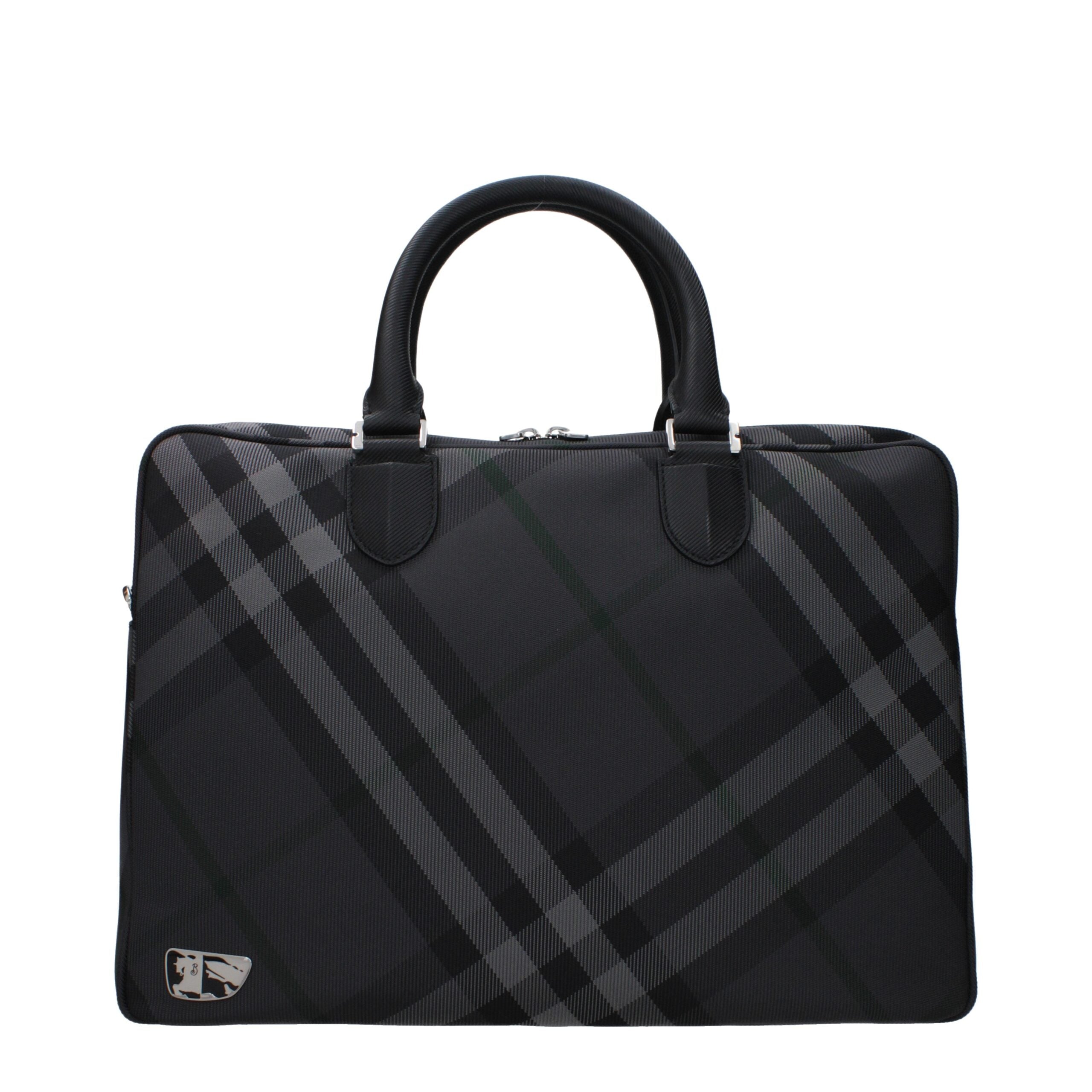 Gray Fabric Business And Laptop Bags