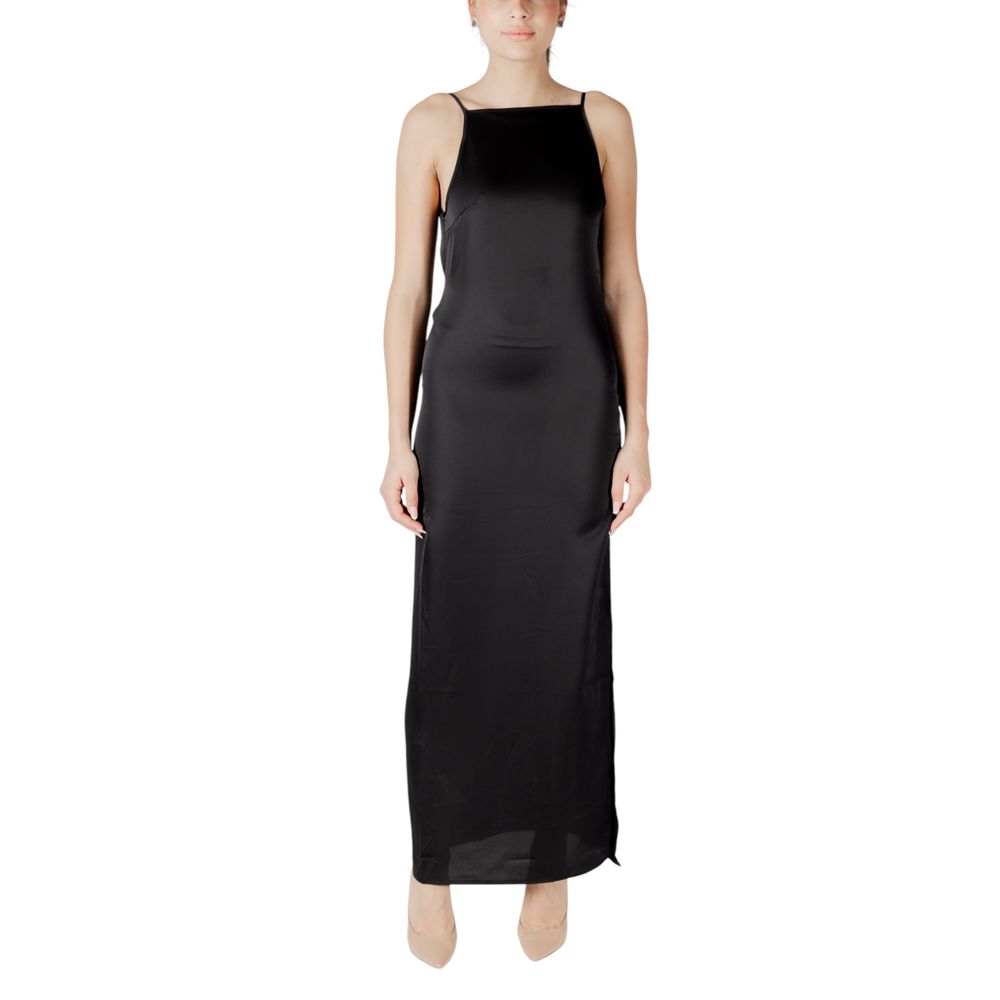Black Recycled Polyester Long