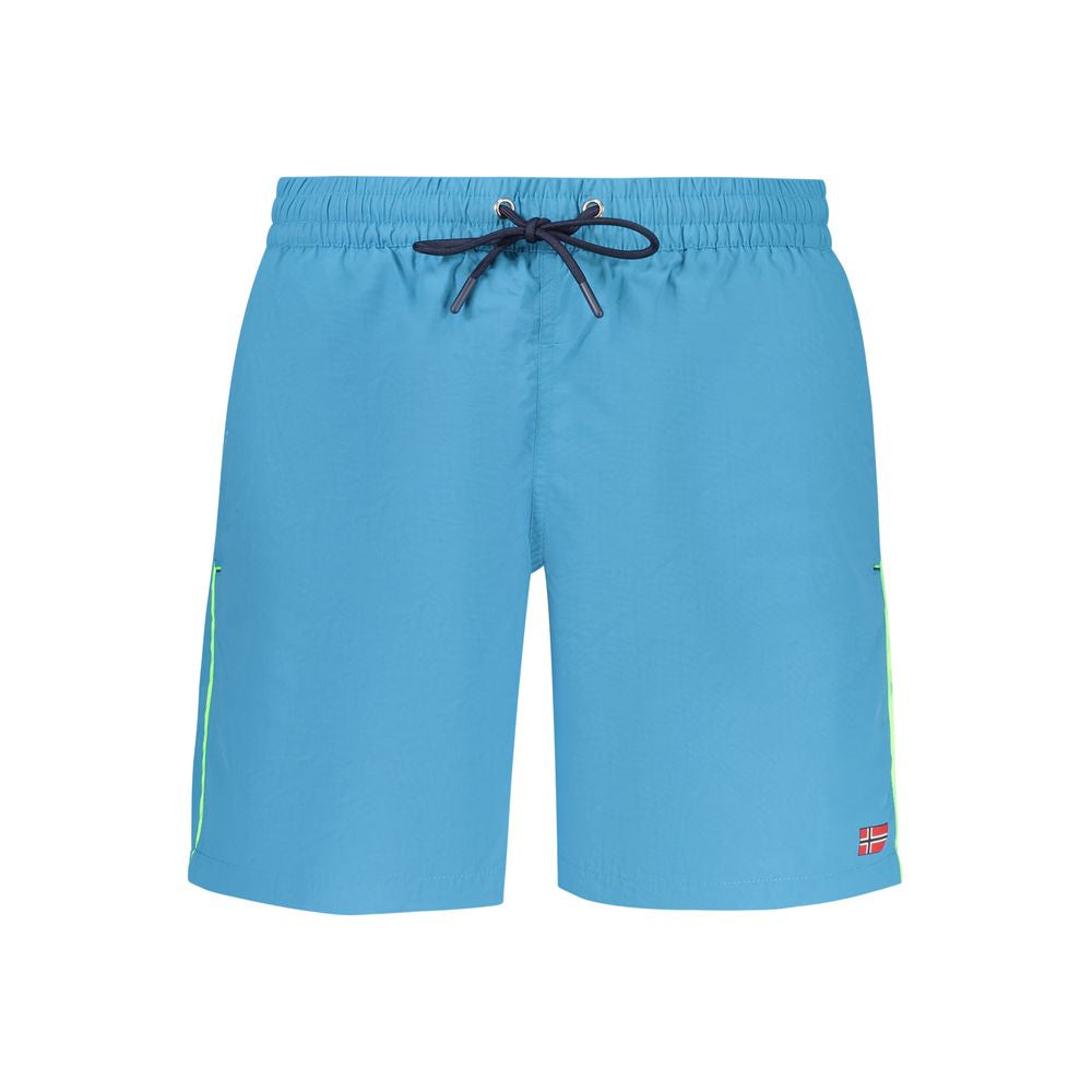 Blue Polyamide Swimwear