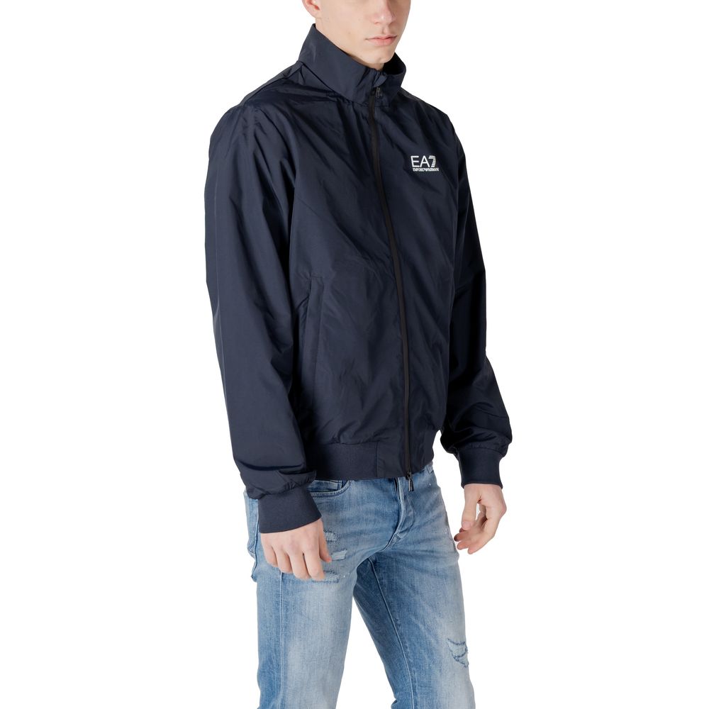 Blue Polyamide Jackets & Coat