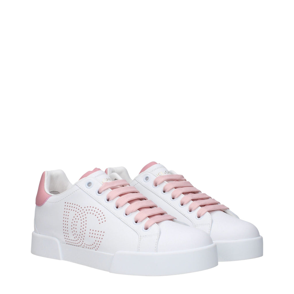 White Leather Low Tops