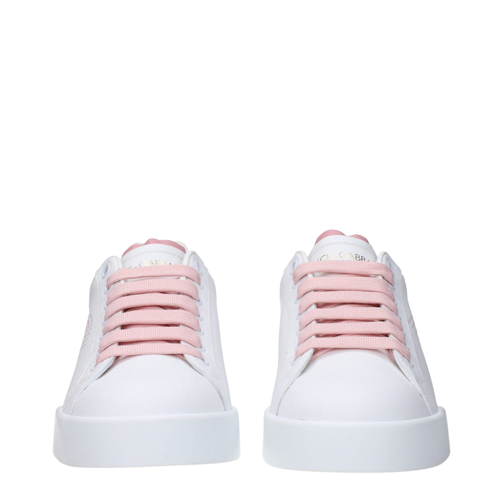 White Leather Low Tops