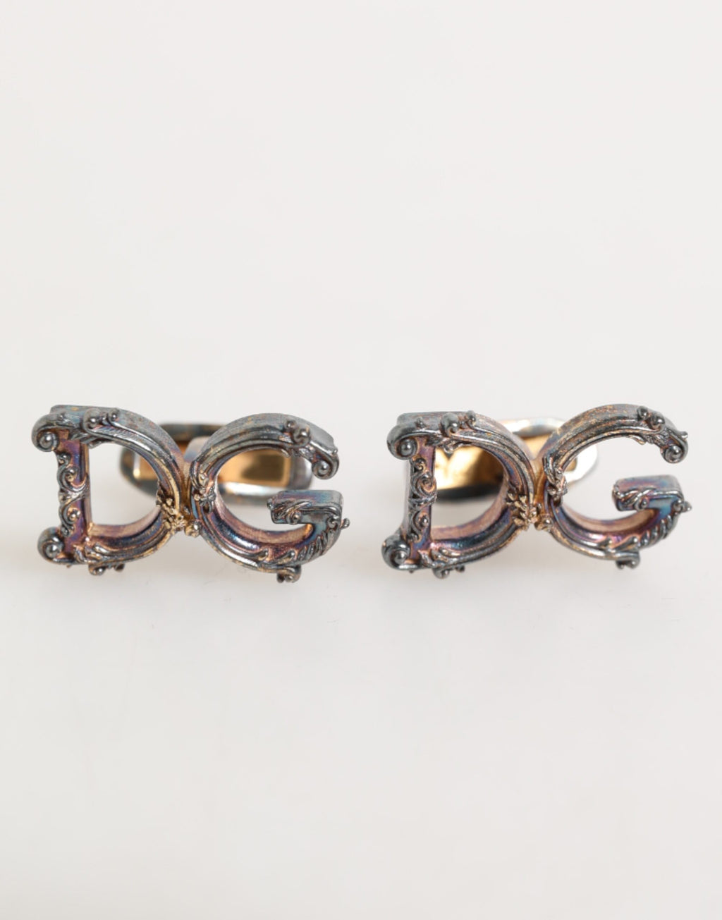 Gold Tone 925 Sterling Silver DG Logo Accessory Cufflink