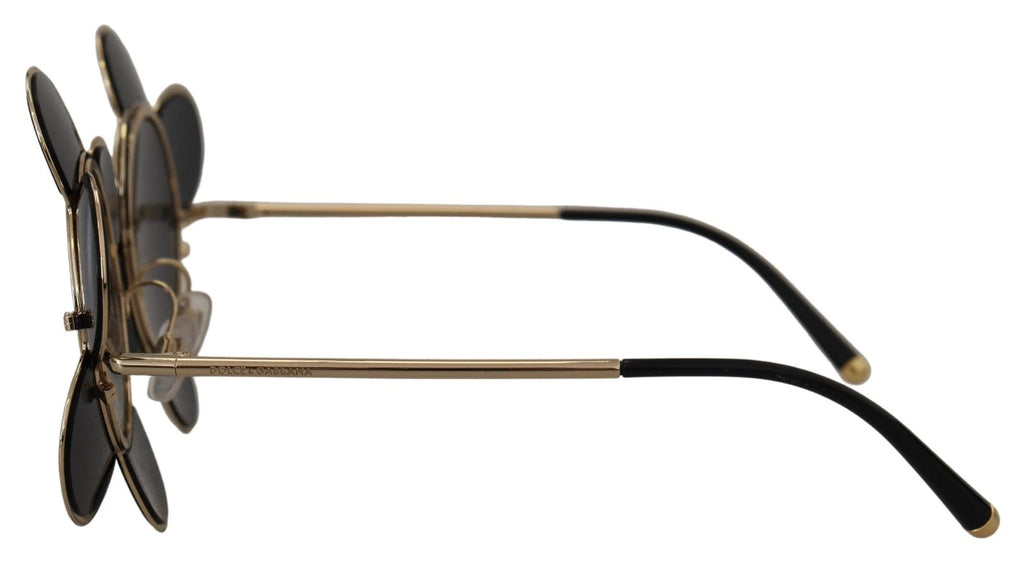 DG2201 Black Lens Gold Frame LIMITED EDITION Sunglasses
