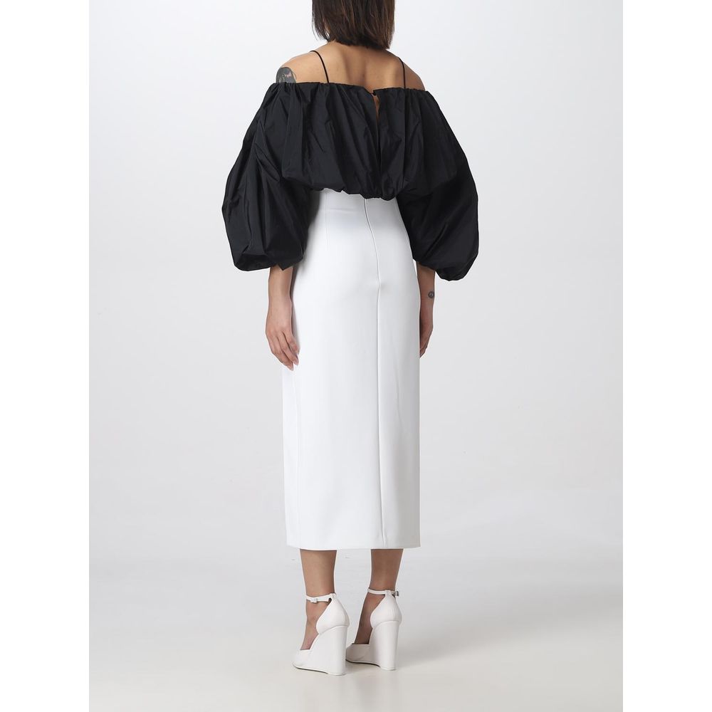 White Polyester Dress