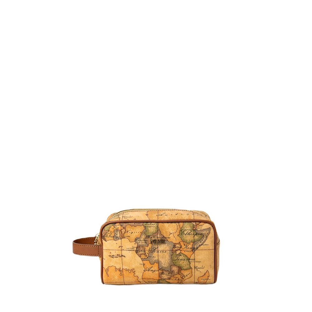 Beige Cotton Clutch Bag