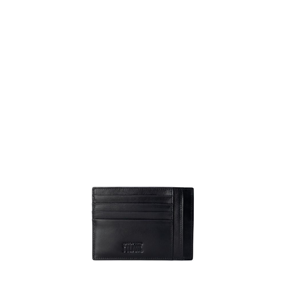 Gray Leather Cardholder