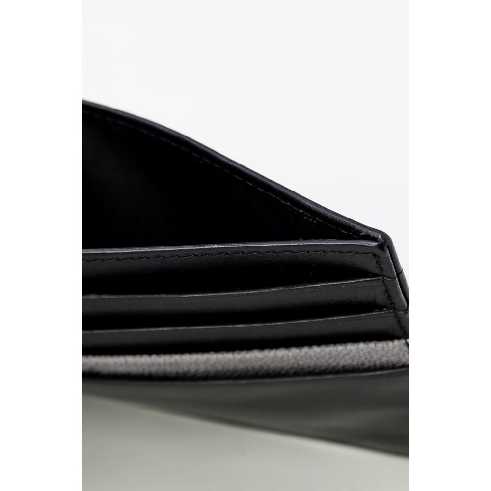 Gray Leather Cardholder
