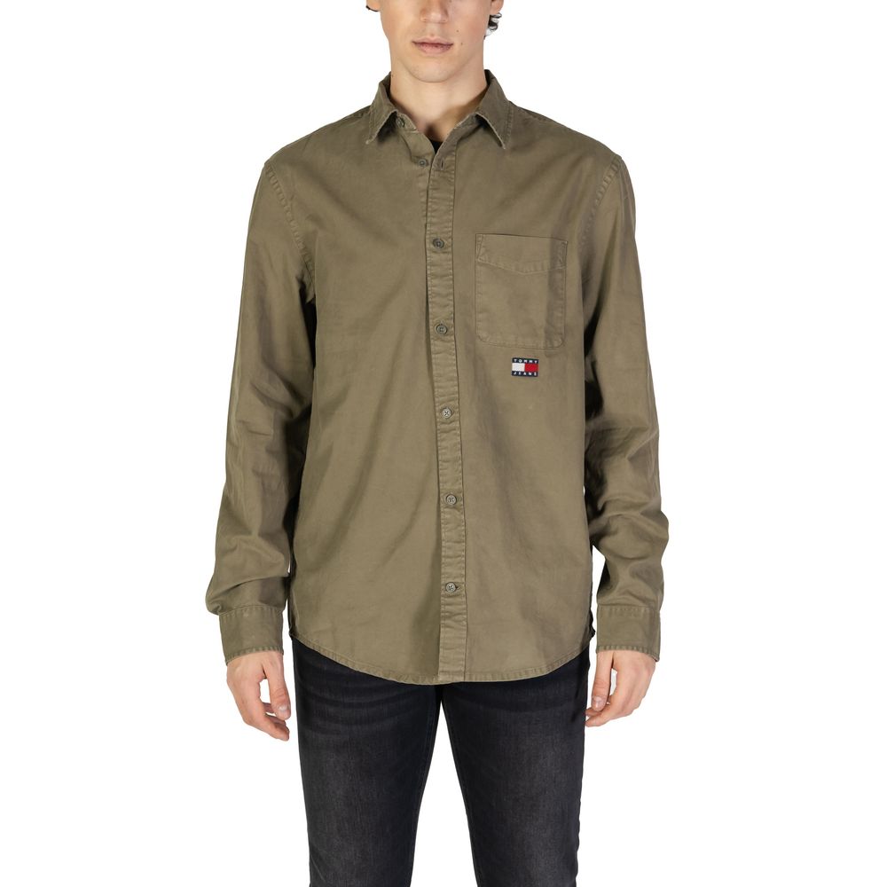 Green Recycled Cotton Shirt