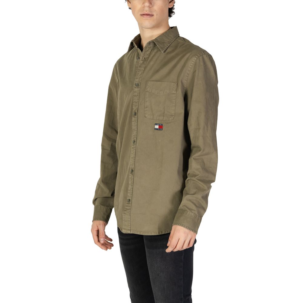 Green Recycled Cotton Shirt