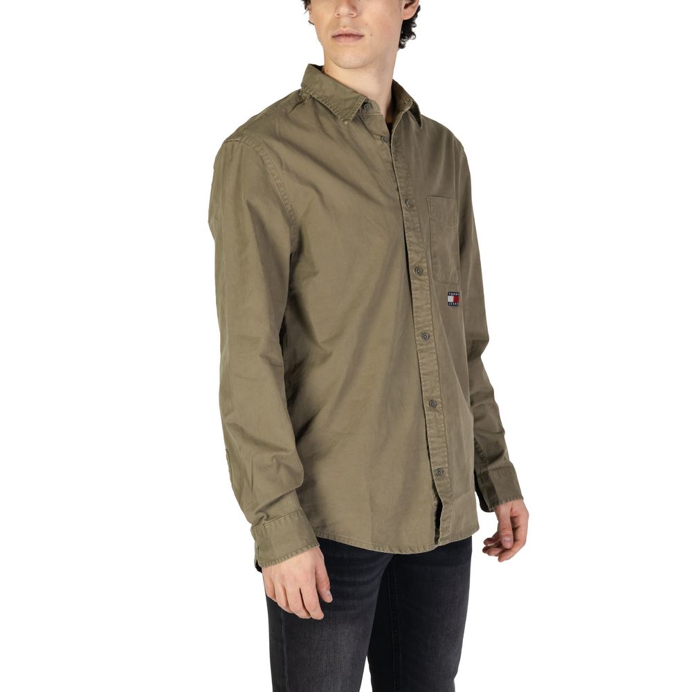 Green Recycled Cotton Shirt
