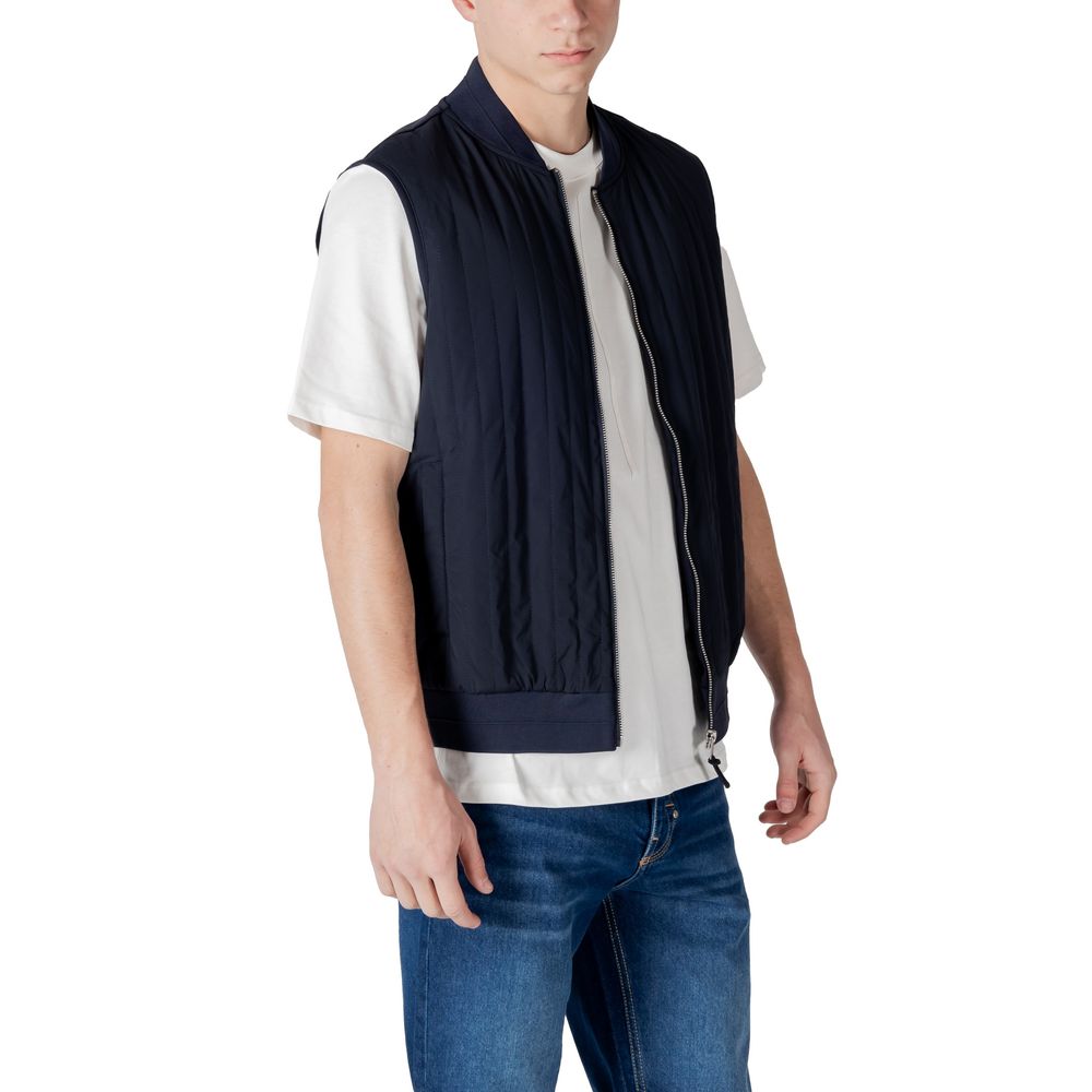 Blue Cotton Jackets & Coat