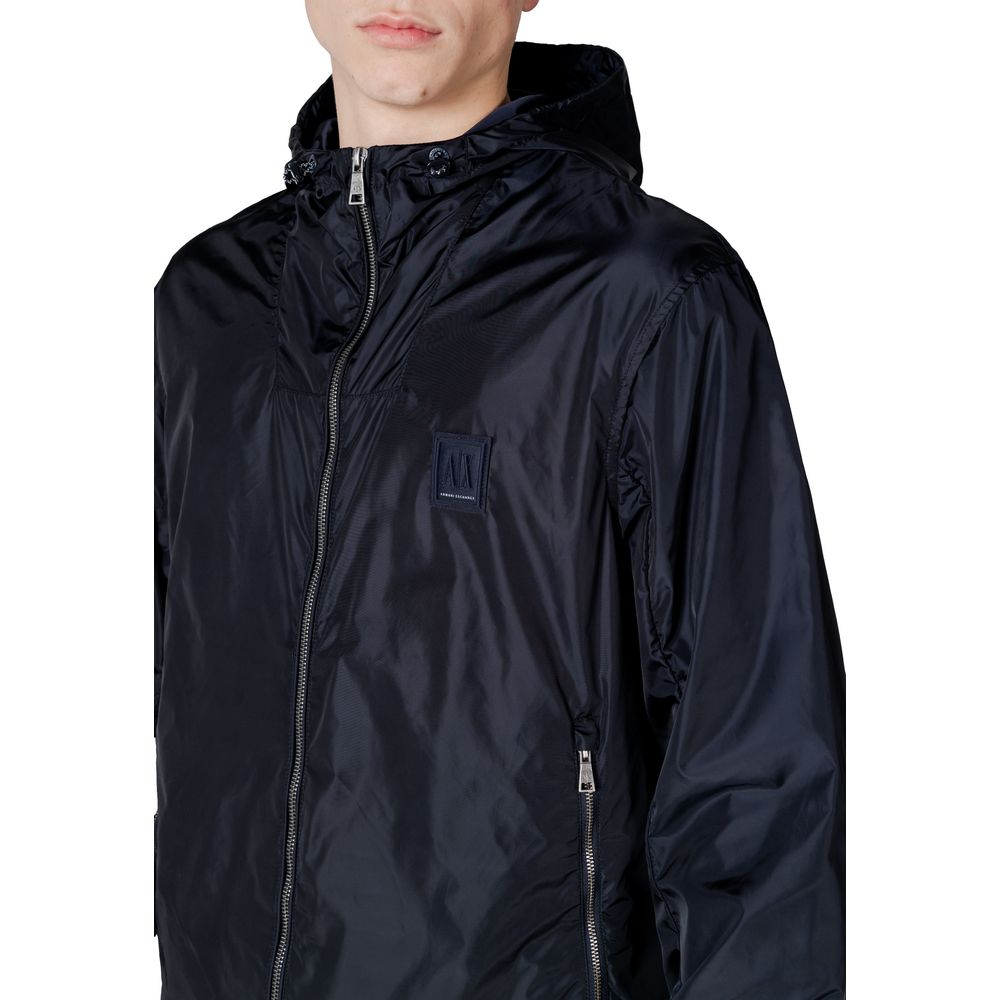 Blue Polyamide Jackets & Coat
