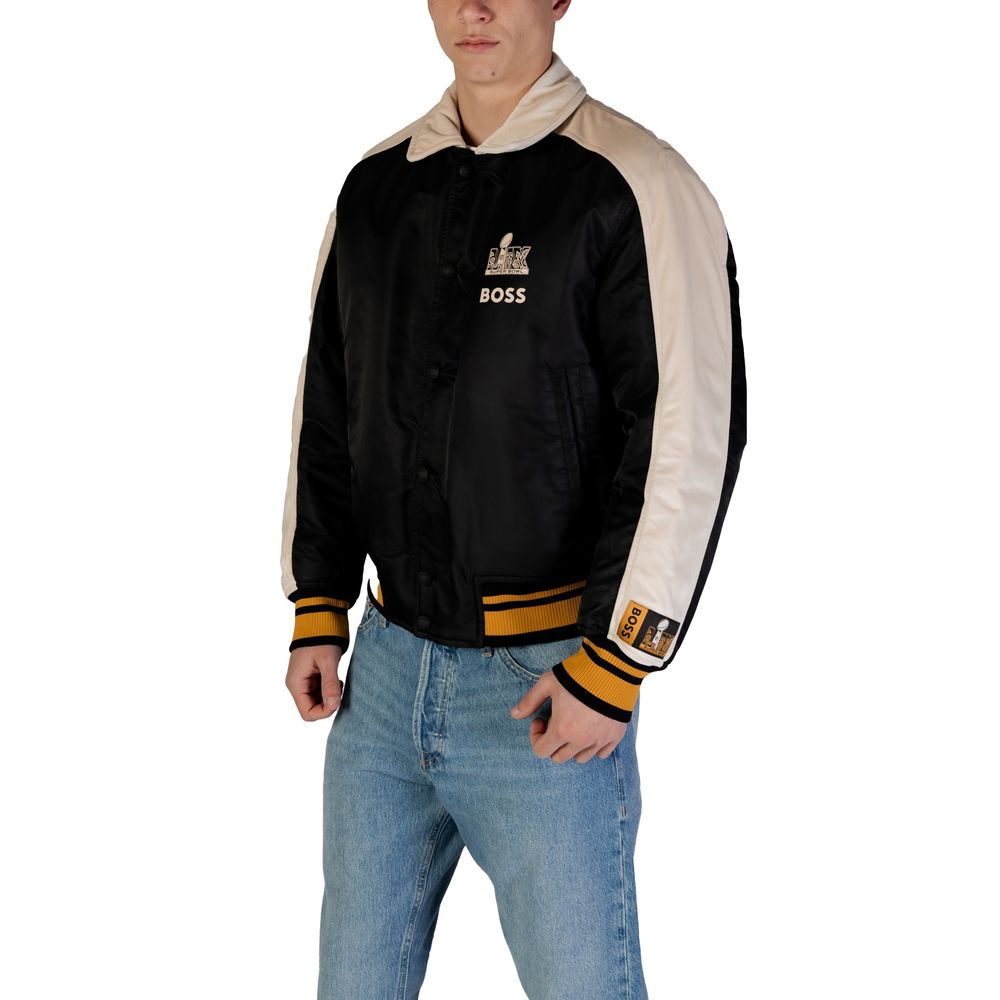 Black Polyamide Jackets & Coat