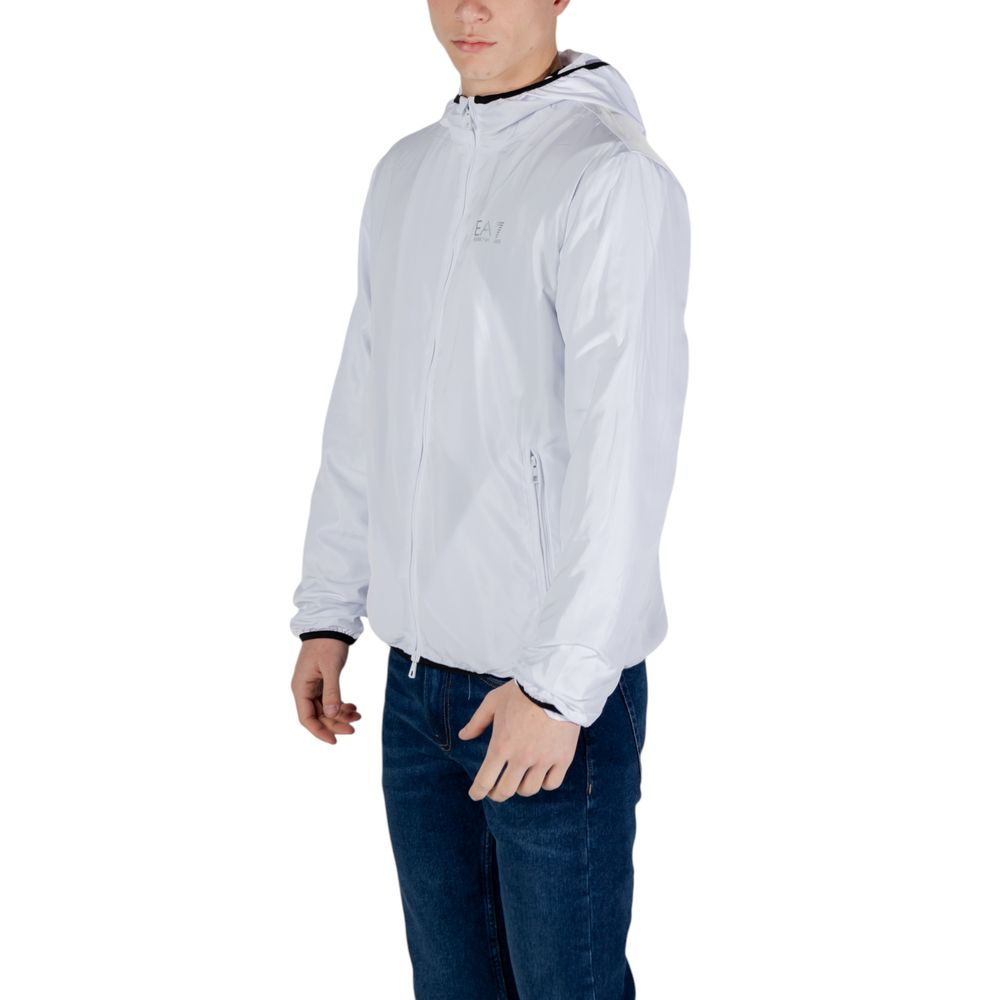 White Polyester Jackets & Coat