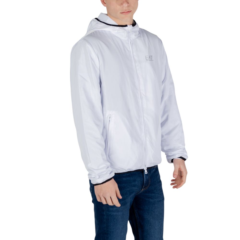 White Polyester Jackets & Coat