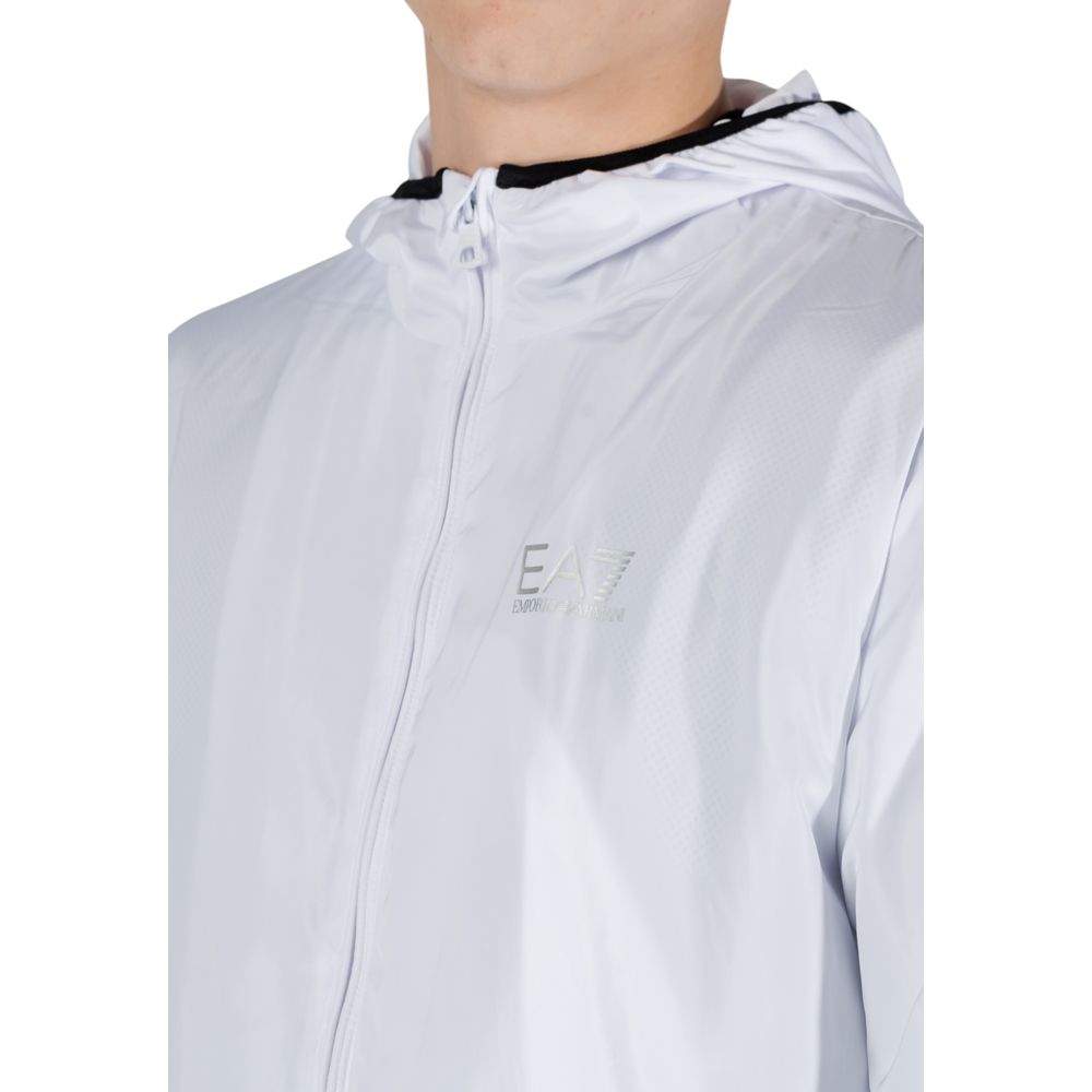 White Polyester Jackets & Coat