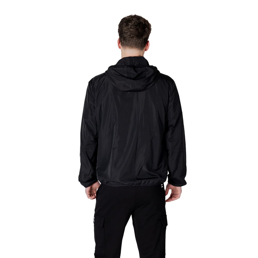 Black Polyester Jackets & Coat