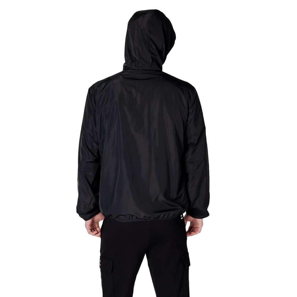 Black Polyester Jackets & Coat