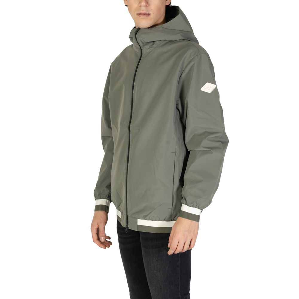 Green Polyester Jackets & Coat