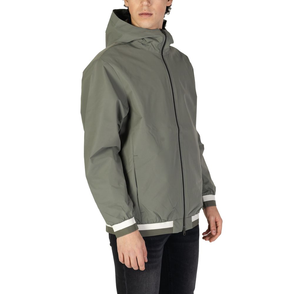 Green Polyester Jackets & Coat