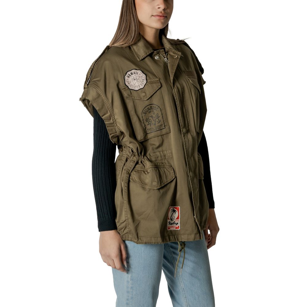 Green Cotton Jackets & Coat