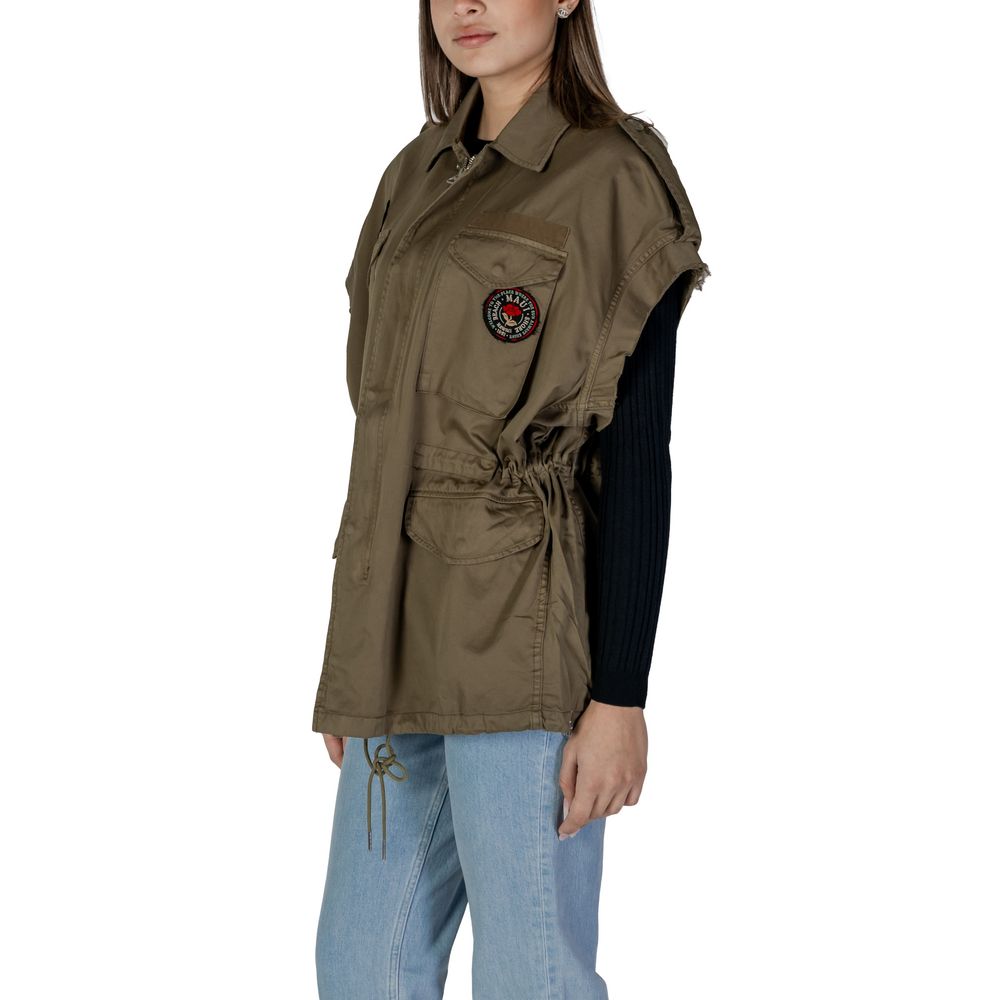 Green Cotton Jackets & Coat