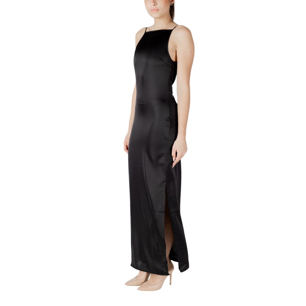 Black Recycled Polyester Long