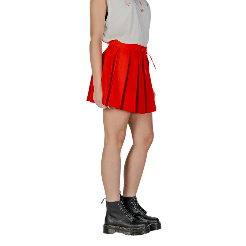 Red Recycled Polyester Mini