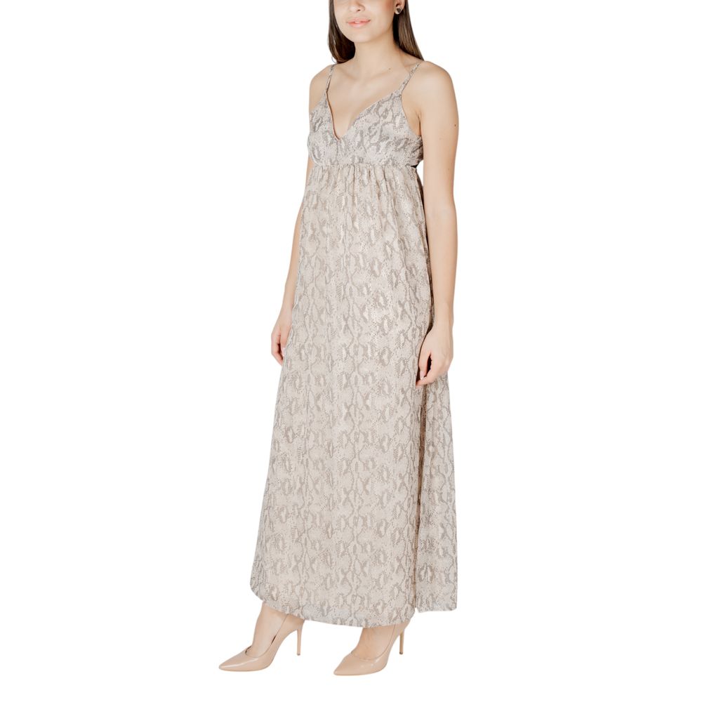 Beige Recycled Polyester Long