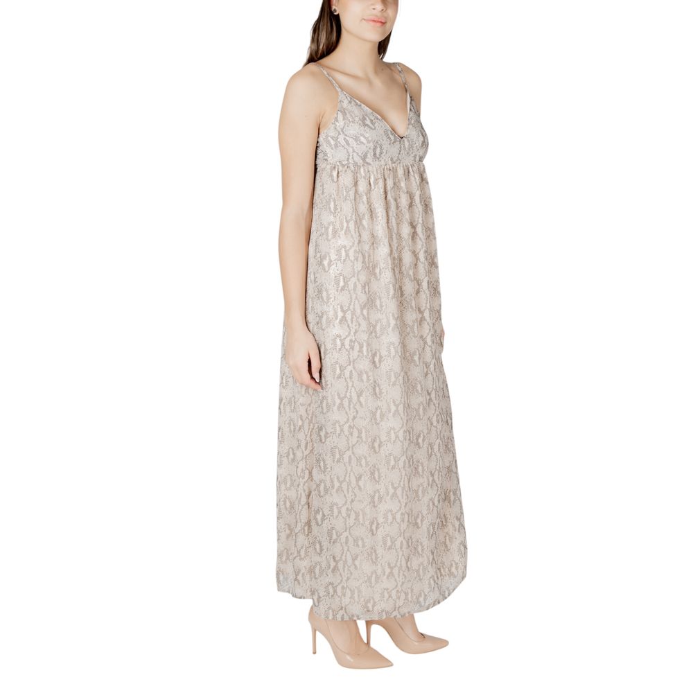 Beige Recycled Polyester Long