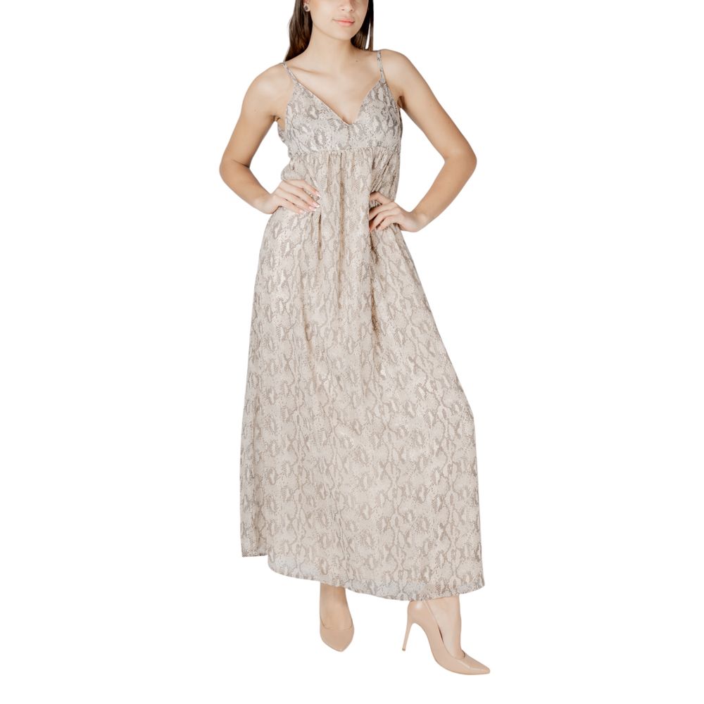 Beige Recycled Polyester Long