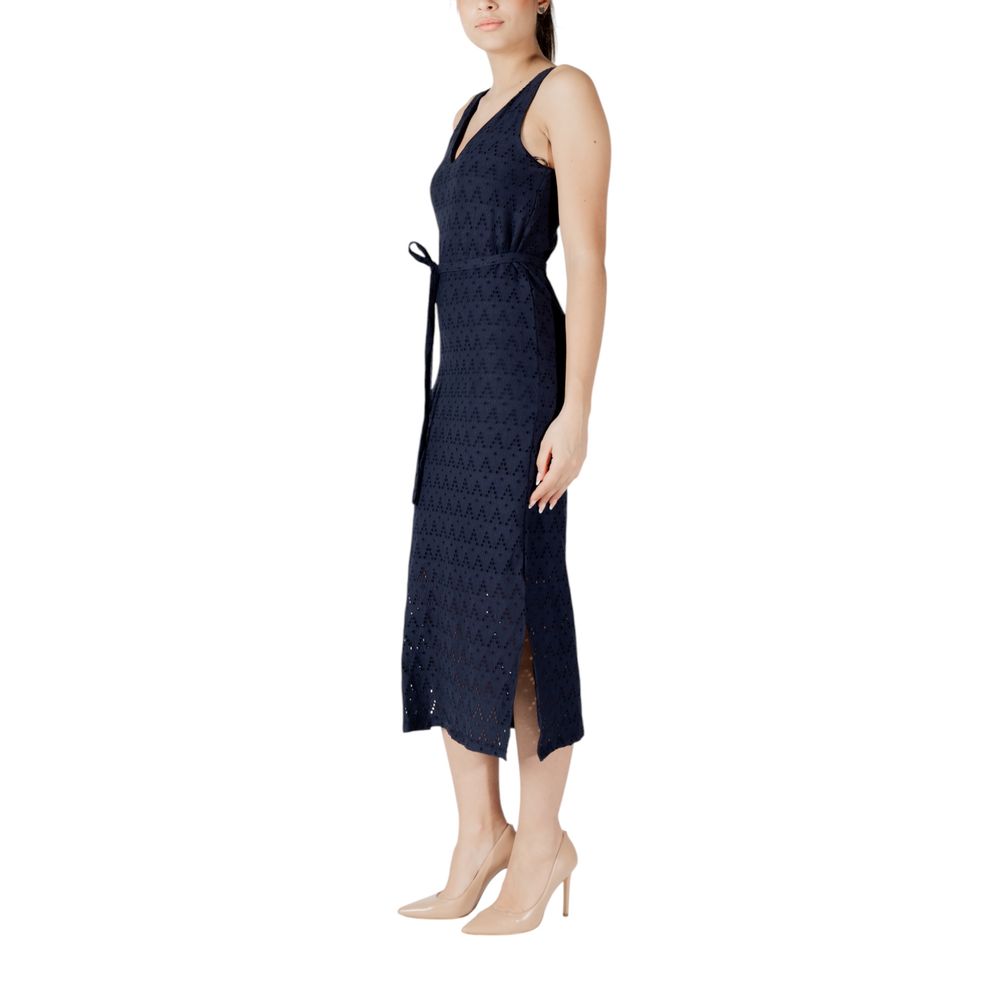Blue Recycled Polyester Midi