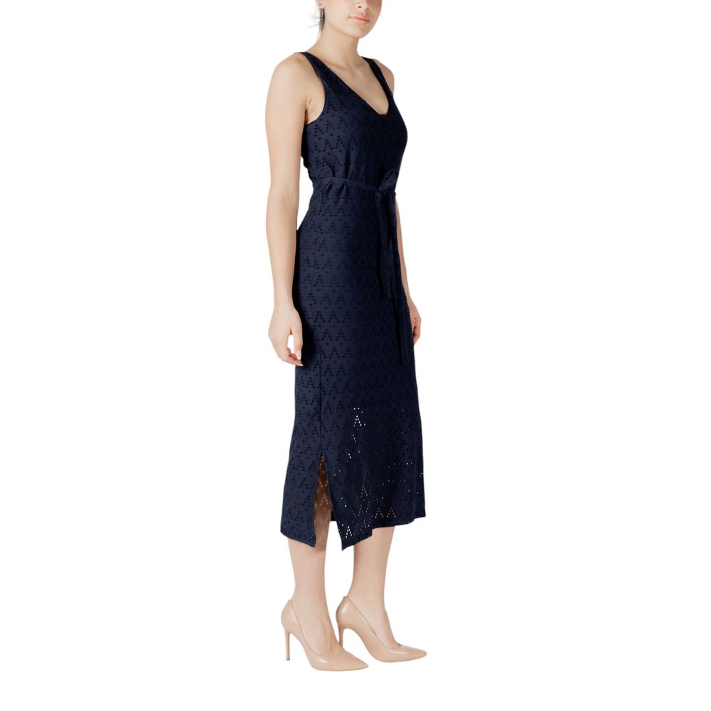 Blue Recycled Polyester Midi
