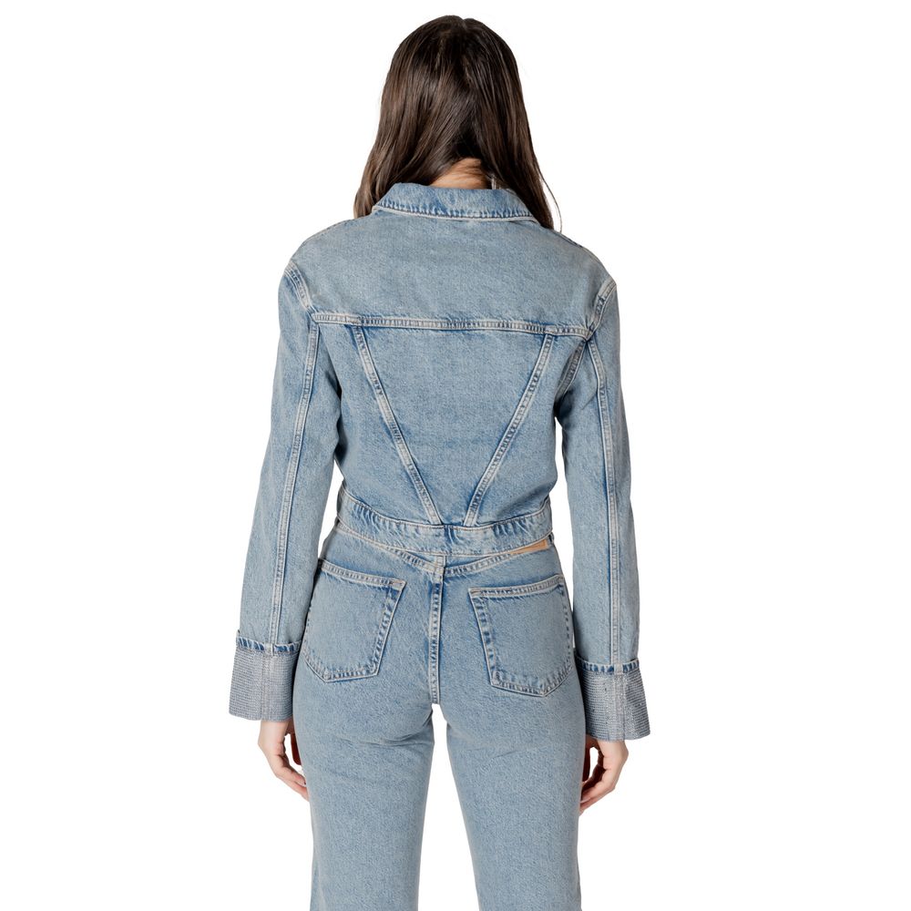 Light Blue Organic Cotton Jackets & Coat
