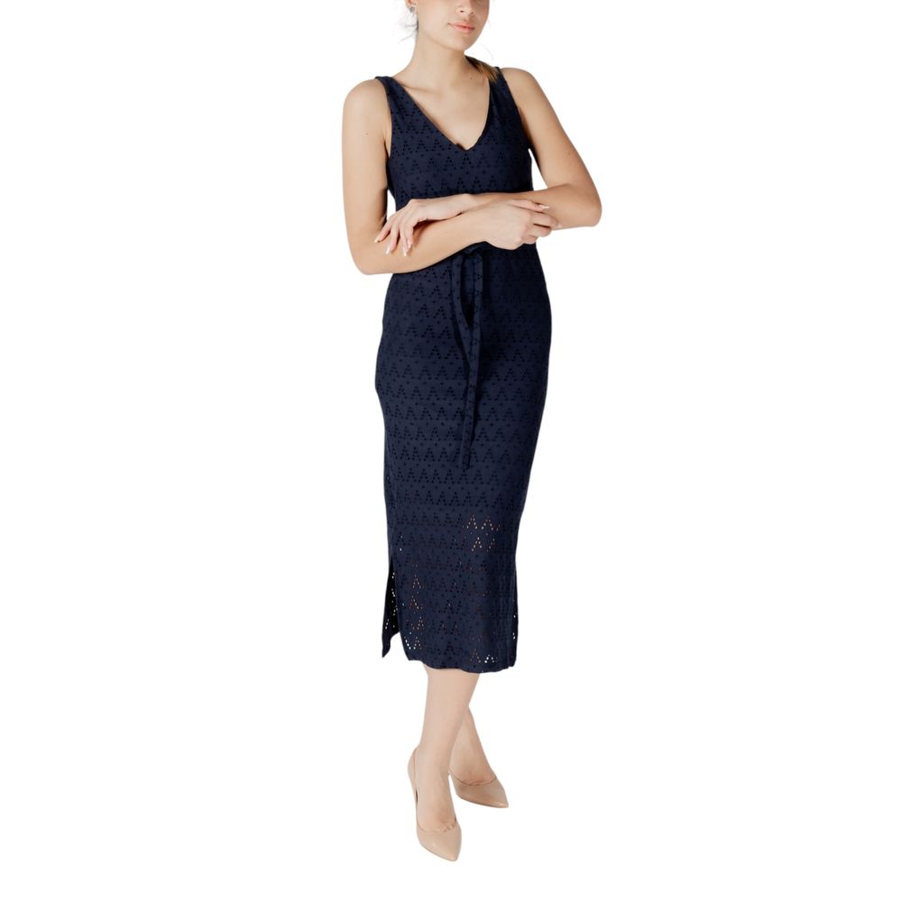 Blue Recycled Polyester Midi