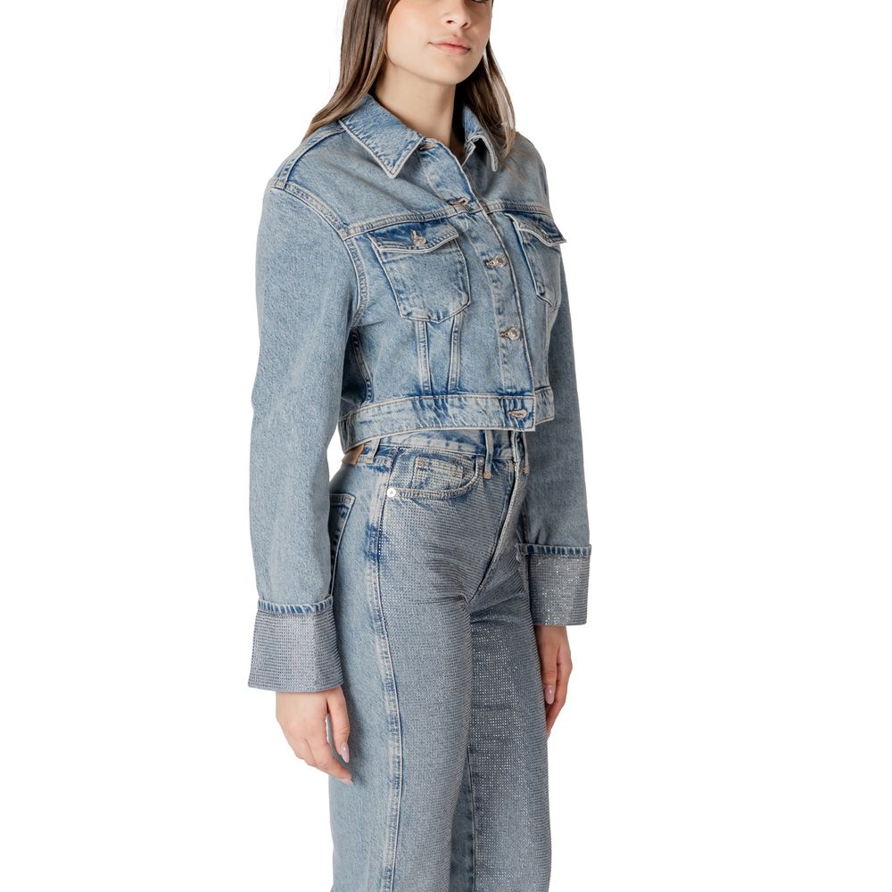 Light Blue Organic Cotton Jackets & Coat