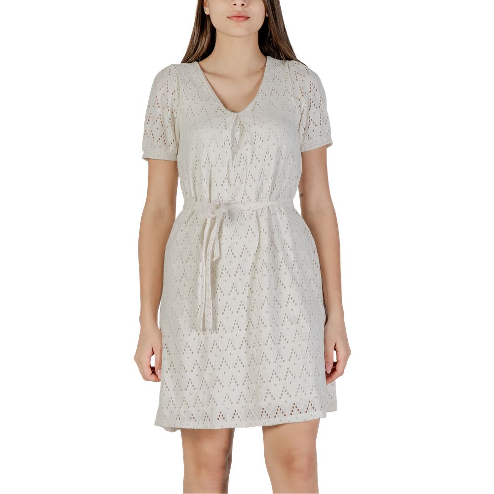 Beige Recycled Polyester Short