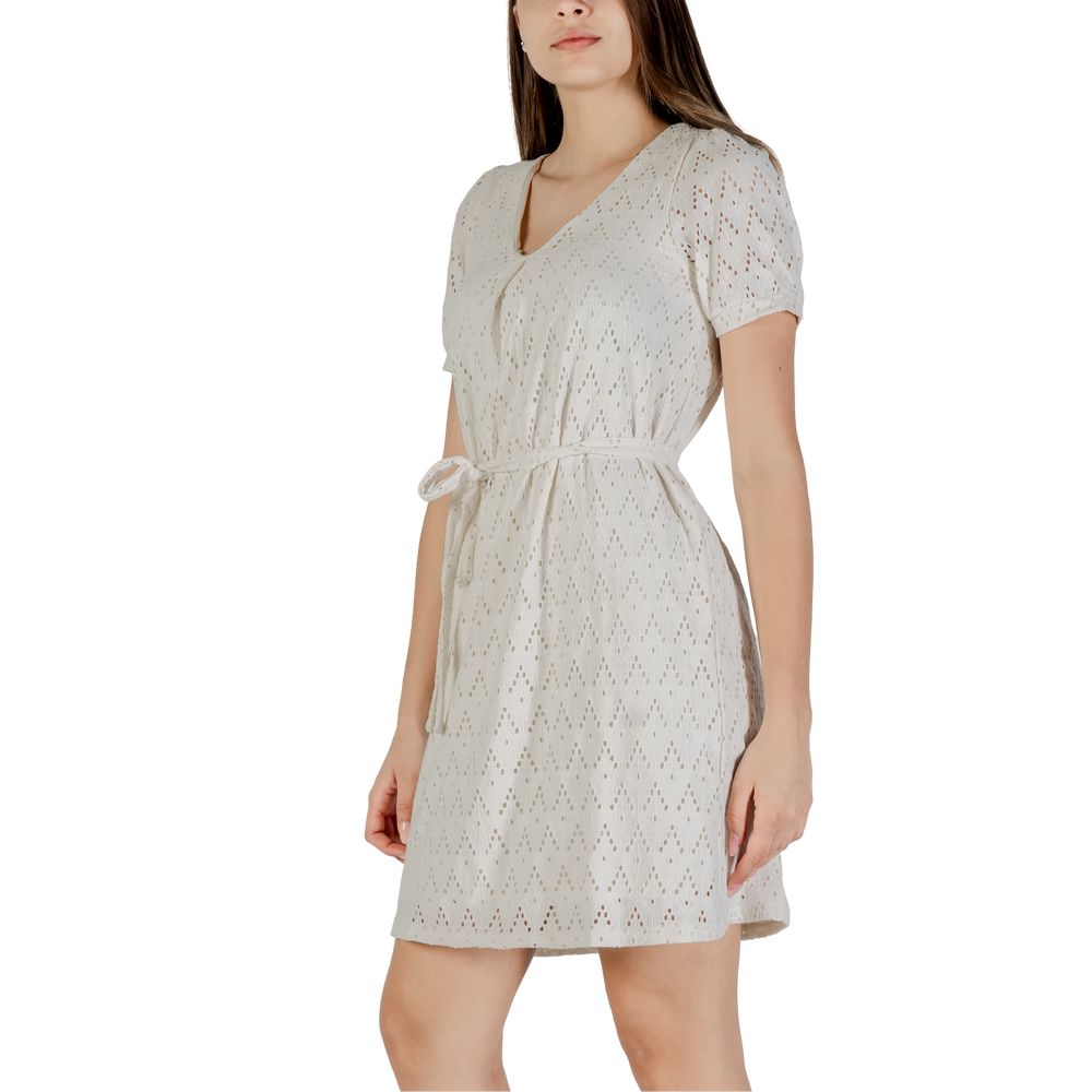 Beige Recycled Polyester Short