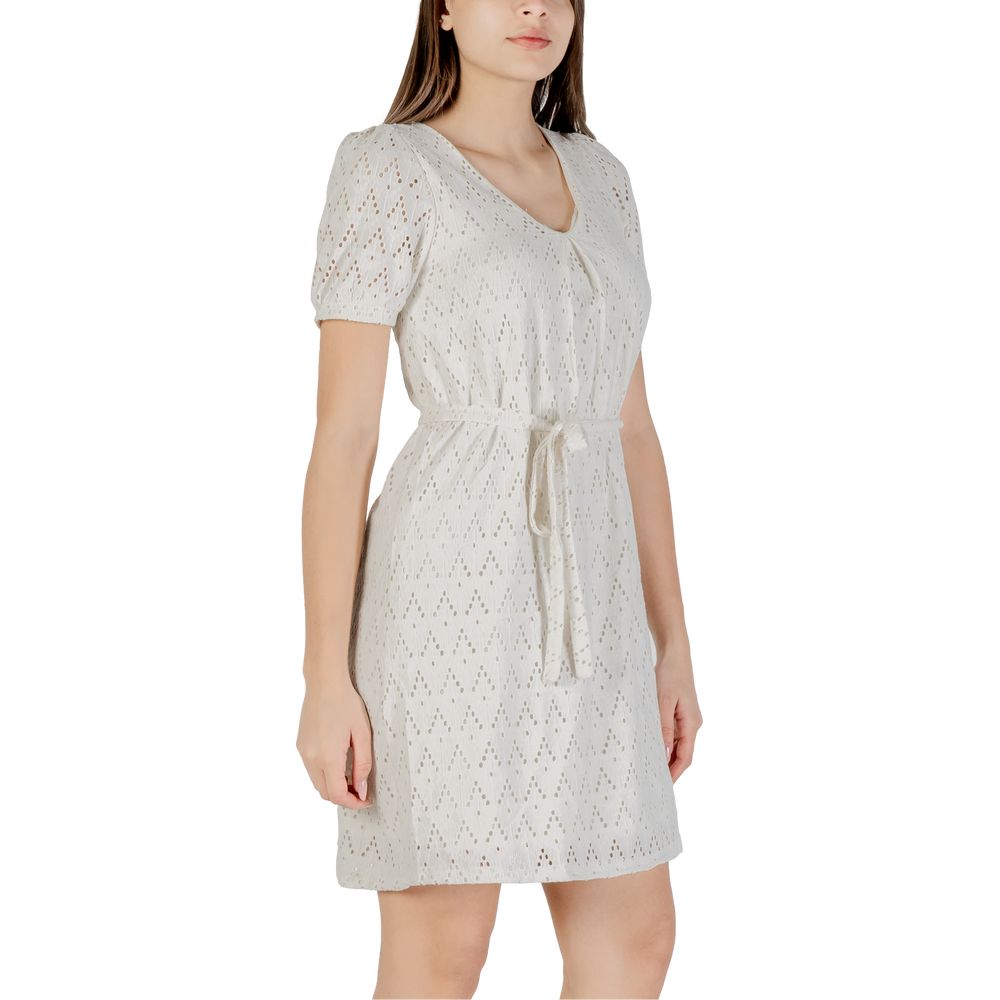 Beige Recycled Polyester Short