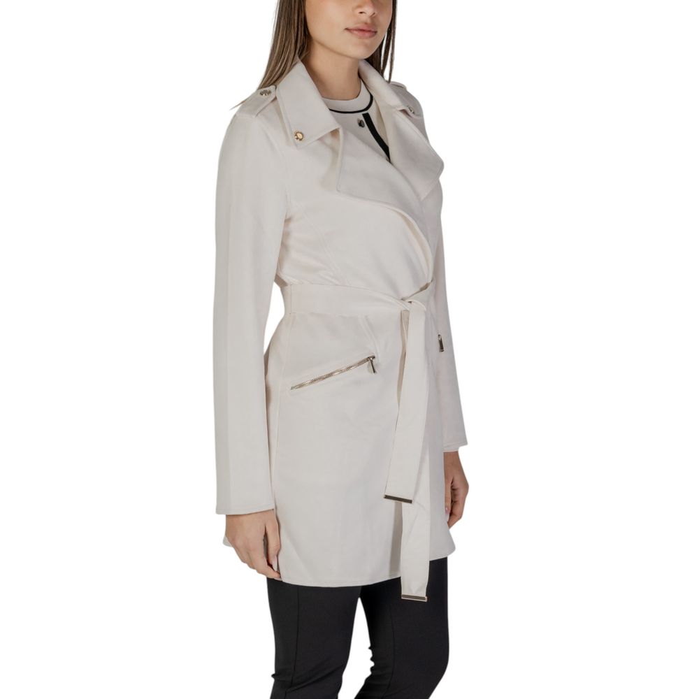 Cream Polyester Coat