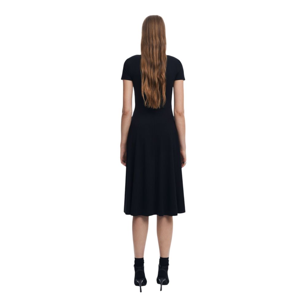 Black Cotton Midi