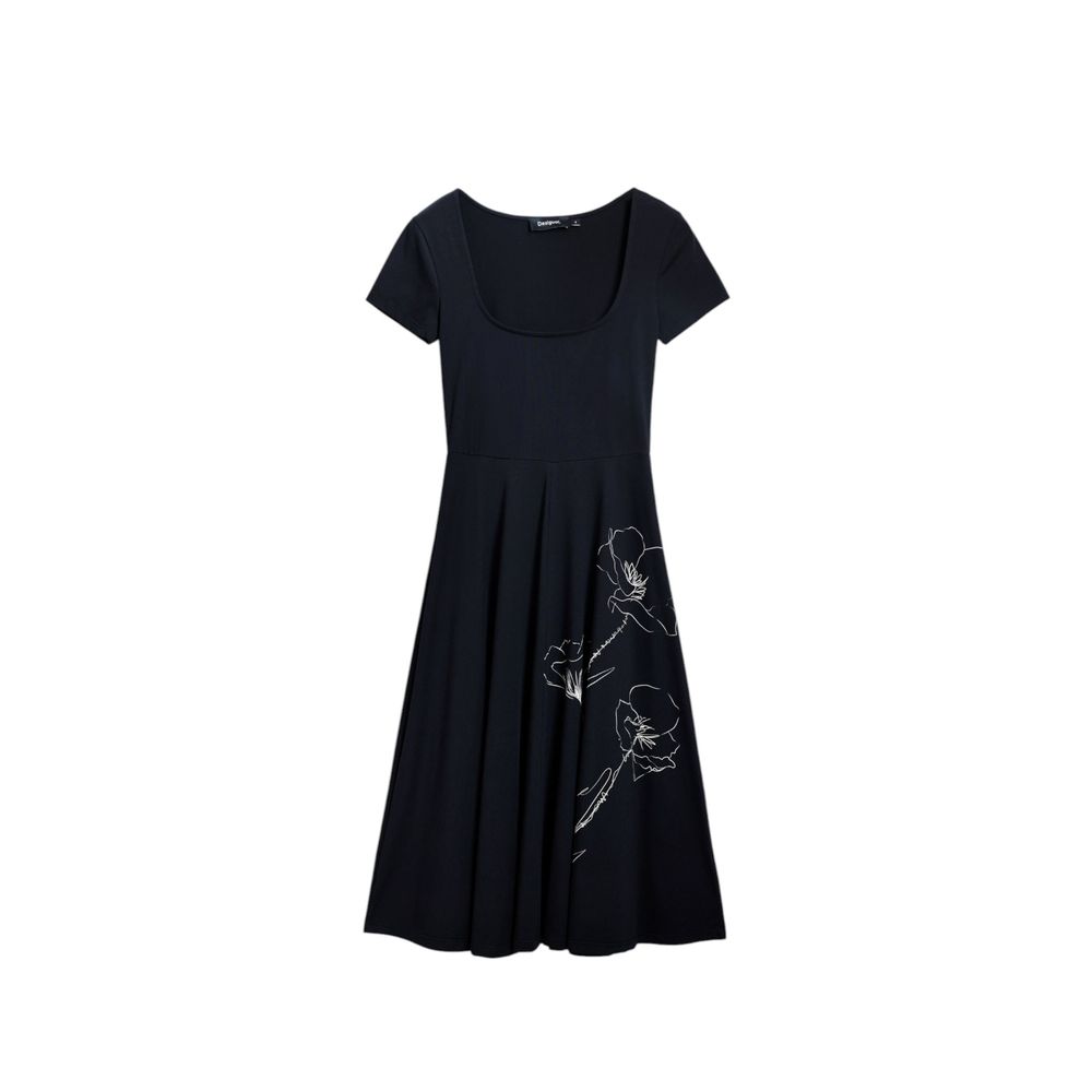 Black Cotton Midi