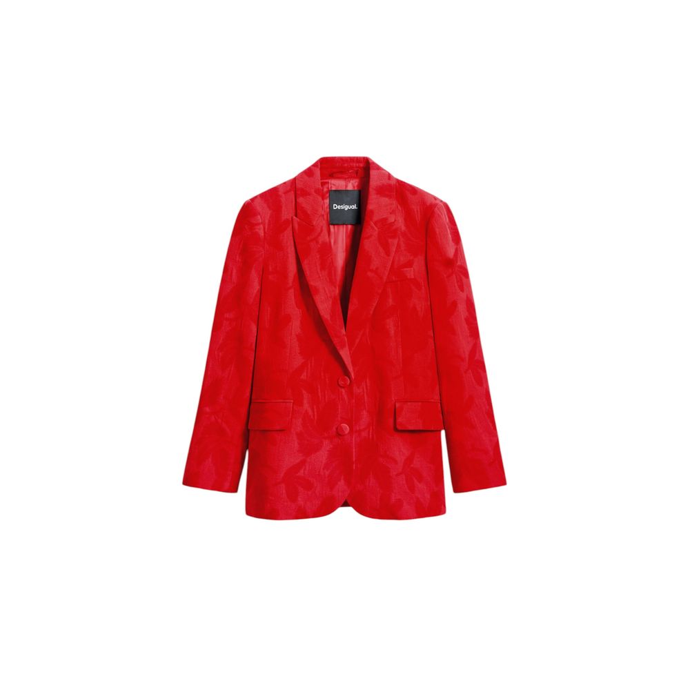 Red Cotton Blazer
