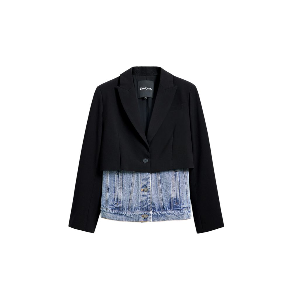 Black Cotton Blazer