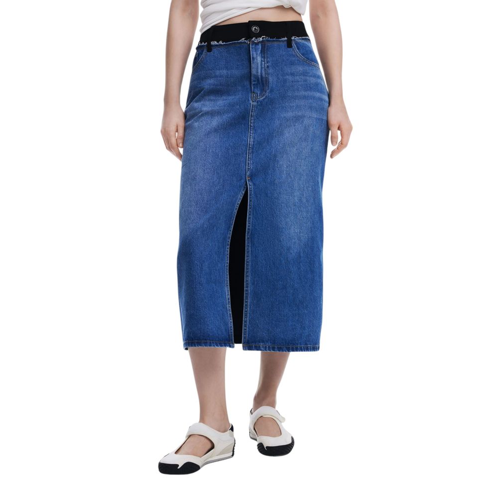 Blue Polyester Long