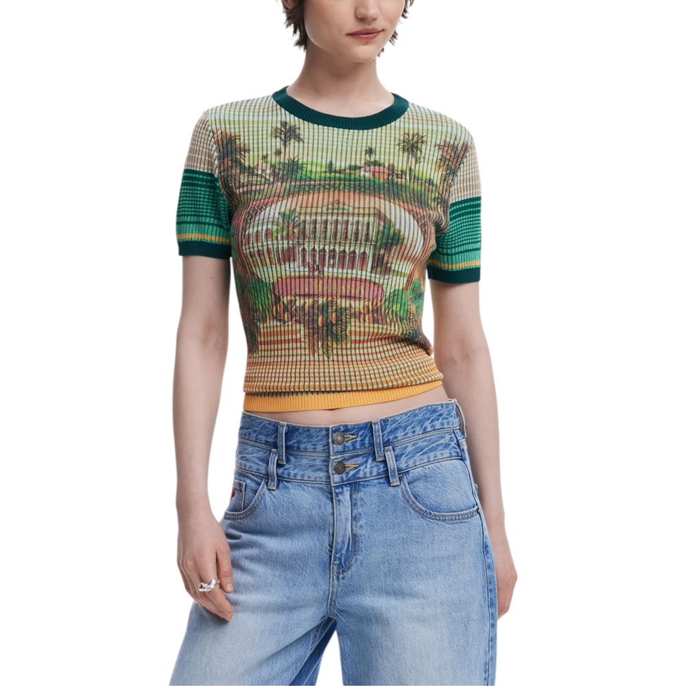 Green Viscose T-Shirt