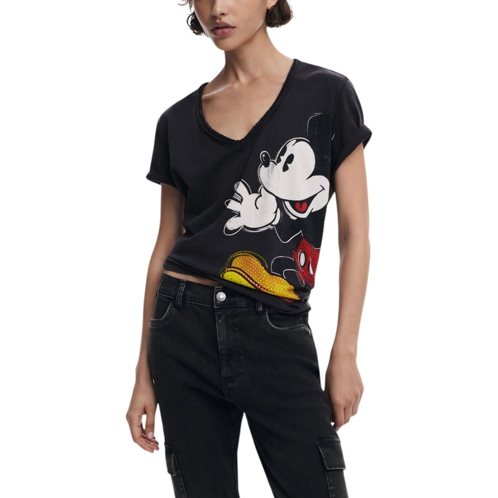 Black Cotton T-Shirt