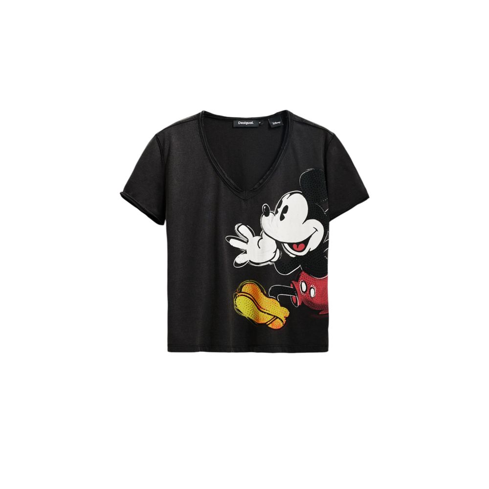 Black Cotton T-Shirt