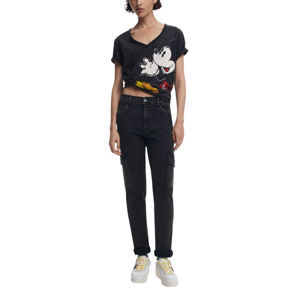 Black Cotton T-Shirt
